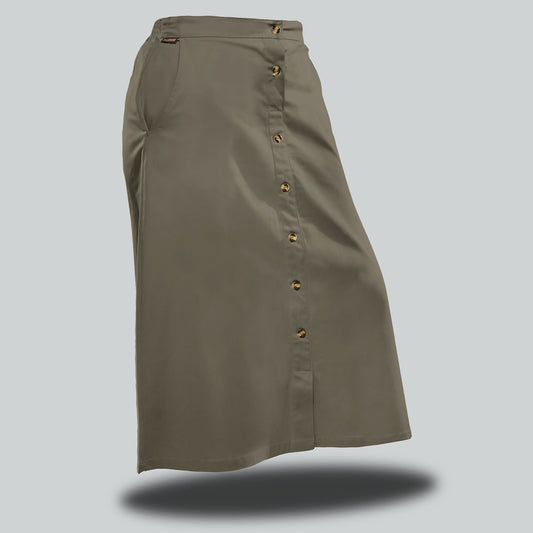 Loerie Button-Front Skirt