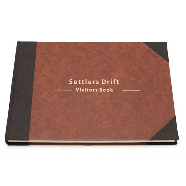 Half leather Guest Book