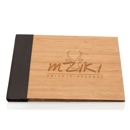 Wooden Cover Guest Book