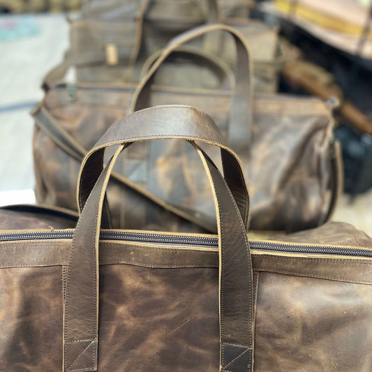Signature Leather Duffle Bag