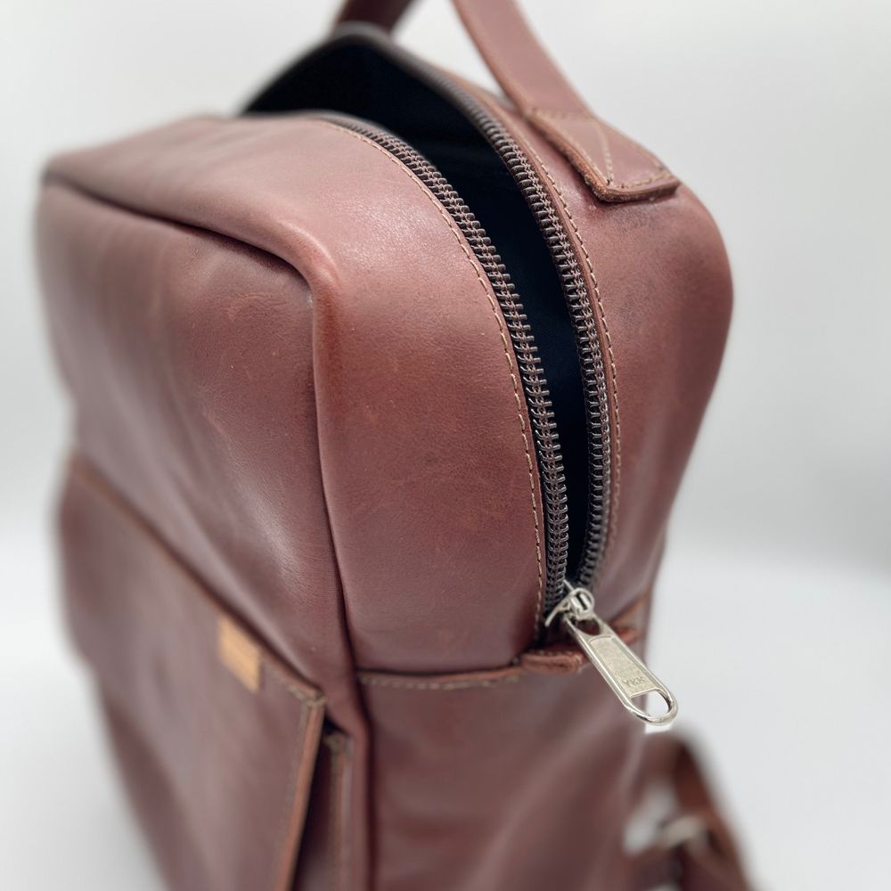 Leather Laptop Backpack