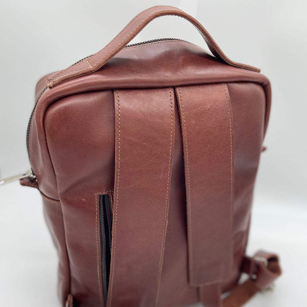 Leather Laptop Backpack