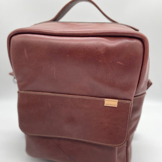 Leather Laptop Backpack