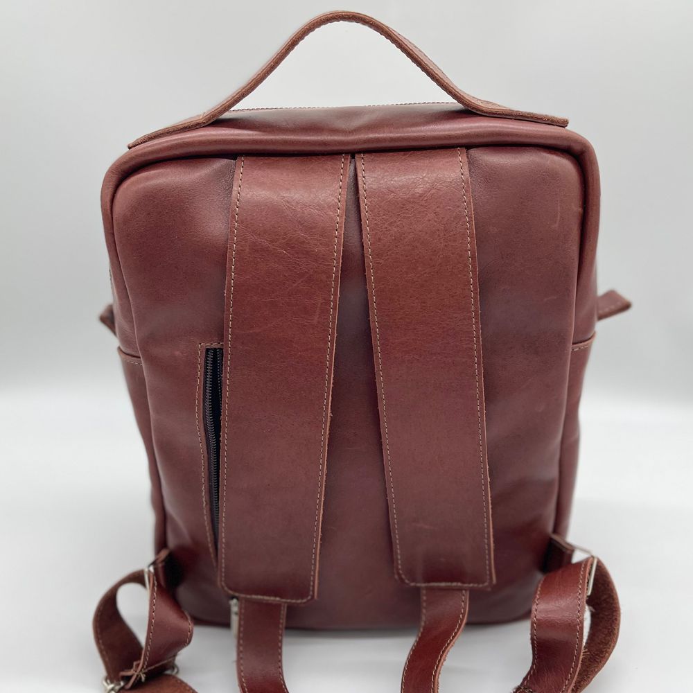 Leather Laptop Backpack