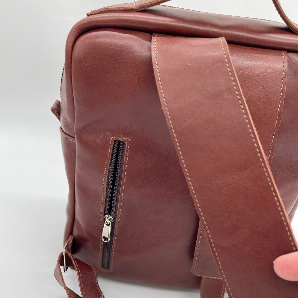 Leather Laptop Backpack