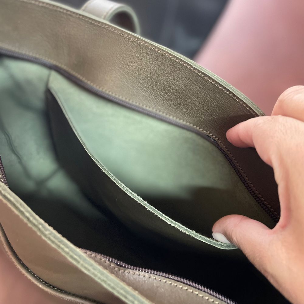 Our Classic Leather Tote Bag