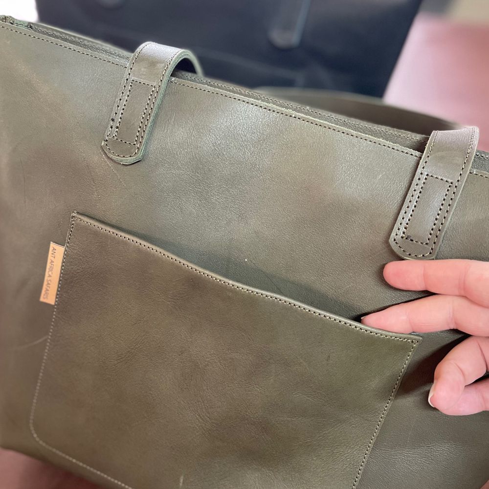 Our Classic Leather Tote Bag