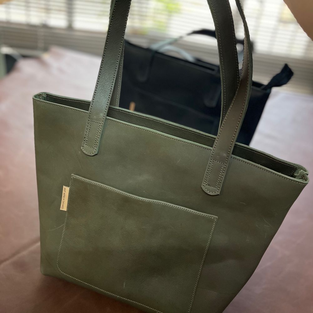 Our Classic Leather Tote Bag