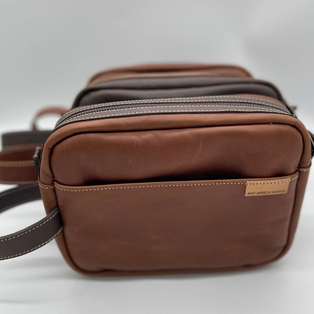 The Men's Leather Dopp kit ( vanity bag)