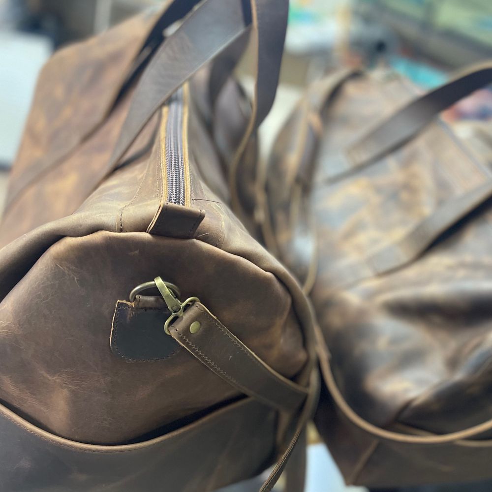 Signature Leather Duffle Bag