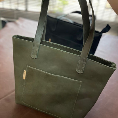 Our Classic Leather Tote Bag