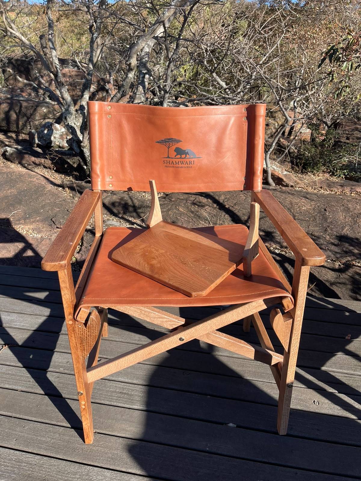 Director's Chair Side Table